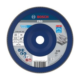   Bosch PRO X571 legyezőtárcsa, 180 mm, G40, inoxhoz, fémhez
