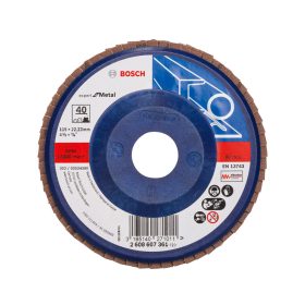   Bosch EXPERT X551 legyezőtárcsa fémhez, egyenes, műanyag alátéttányér, Zirkon 115mm, G40