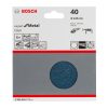 Bosch EXPERT F550 csiszolópapír, Metal 125 mm, P40, lyuk nélkül sarokcsiszolókhoz, 5db
