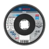 Bosch PRO X571 X-LOCK, M14 legyezőtárcsa, 125 mm, G80, fémhez, inoxhoz