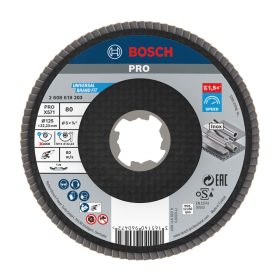   Bosch PRO X571 X-LOCK, M14 legyezőtárcsa, 125 mm, G80, fémhez, inoxhoz