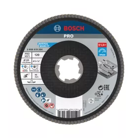   Bosch PRO X571 X-LOCK, M14 legyezőtárcsa, 125 mm, G120, fémhez, inoxhoz