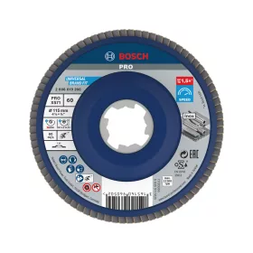   Bosch PRO X571 X-LOCK, M14 legyezőtárcsa, 115 mm, G60, fémhez, inoxhoz