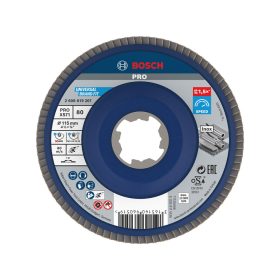   Bosch PRO X571 X-LOCK, M14 legyezőtárcsa, 115 mm, G80, fémhez, inoxhoz