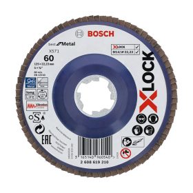   Bosch PRO X571 X-LOCK, M14 legyezőtárcsa, 125 mm, G60, fémhez, inoxhoz
