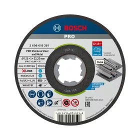   Bosch PRO Stainless Steel and Metal X-LOCK, M14 vágókorong, 115x1x22,23 mm, fémhez, inoxhoz