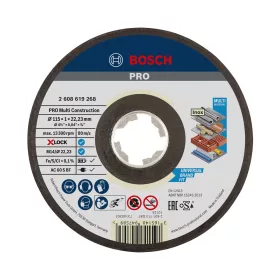   Bosch PRO Multi Material X-LOCK, M14 vágókorong, 115x1x22,23 mm, fém, műanyag, inox, tégla