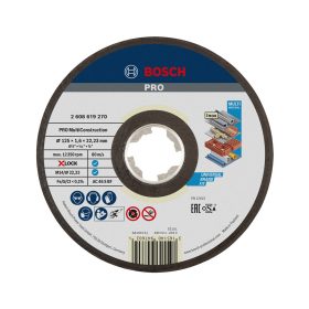   Bosch PRO Multi Material X-LOCK, M14 vágókorong, 125x1,6x22,23 mm, fém, műanyag, inox, tégla