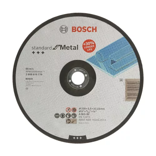 Bosch PRO Metal hajlított vágókorong, 230x2,5x22,23 mm, fémhez