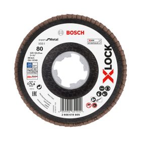  Bosch EXPERT Metal X551 X-Lock legyezőtárcsa 125mm, 22,23 G80 sarokcsiszolókhoz