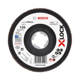  Bosch EXPERT Metal X551 X-Lock legyezőtárcsa 125mm, 22,23 G120 sarokcsiszolókhoz