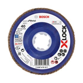  Bosch EXPERT Metal X551 X-Lock legyezőtárcsa 115mm, 22,23 G40 sarokcsiszolókhoz