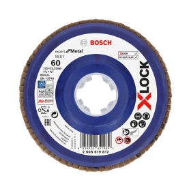   Bosch EXPERT Metal X551 X-Lock legyezőtárcsa 115mm, 22,23 G60 sarokcsiszolókhoz