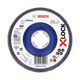   Bosch EXPERT Metal X551 X-Lock legyezőtárcsa 125mm, 22,23 G60 sarokcsiszolókhoz