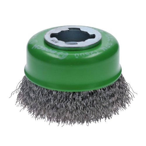 Bosch PRO Stainless Steel clean X-LOCK hullámos fazékkefe, 75x0,3 mm, fémhez, inoxhoz