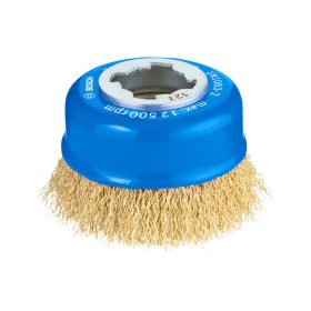   Bosch PRO Metal clean X-LOCK hullámos fazékkefe, 75x0,3 mm, fémhez