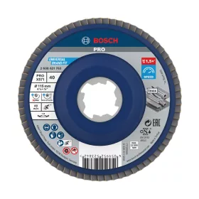   Bosch PRO X571 X-LOCK, M14 legyezőtárcsa, 115 mm, G40, fémhez, inoxhoz