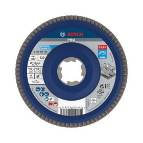   Bosch PRO X571 X-LOCK, M14 legyezőtárcsa, 115 mm, G120, fémhez, inoxhoz
