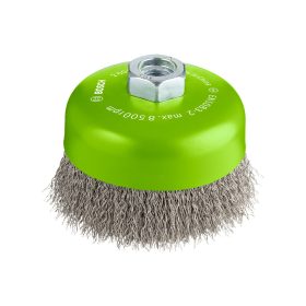   Bosch PRO Stainless Steel clean hullámos fazékkefe, 100x0,3 mm, M14 menetes, fémhez, inoxhoz