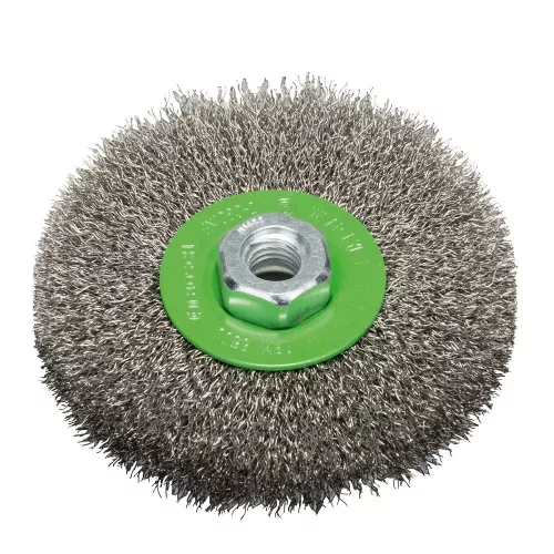 Bosch PRO Stainless Steel clean drótkorong, 115x0,3 mm, M14 menetes hullámos, fémhez, inoxhoz