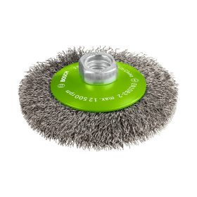   Bosch PRO Stainless Steel clean hullámos kúpos kefe, 100x0,35 mm, M14 menetes, fémhez, inoxhoz