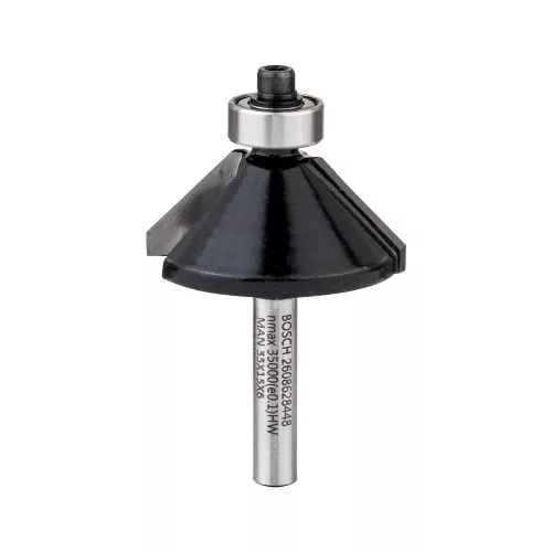 Bosch Keményfém kúpos élmaró szár: 6 mm D:34,9 L:14,7 G:56 szög: 45 fok keményfához
