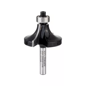   Bosch keményfém lekerekítő maró szár: 6 mm D:38,1 L:18,6 G:60 R1: 12,7 csapágyas keményfához