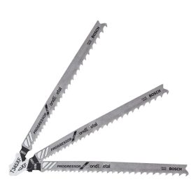   Bosch PRO Multi Material T345XF szúrófűrészlap, 132 mm, 3 db, fém, alumínium, műanyag, fa