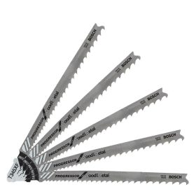  Bosch PRO Multi Material T345XF szúrófűrészlap, 132 mm, 5 db, fém, alumínium, műanyag, fa