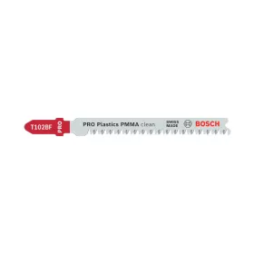   Bosch PRO Plastics PMMA clean T102BF szúrófűrészlap, 92 mm, 5 db, műanyaghoz