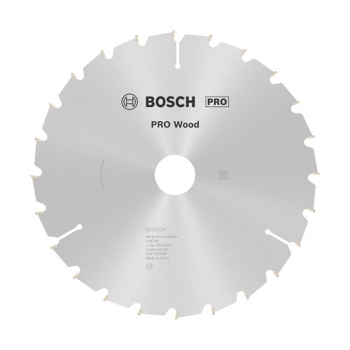 Bosch PRO Wood körfűrészlap, 216x2x30 mm 24 fog, kemény fa, rétegelt lemez, forgácslap