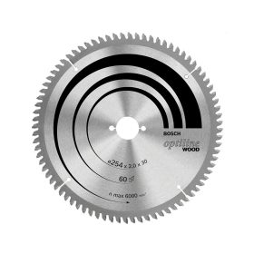   Bosch PRO Wood körfűrészlap, 254x2x30 mm 60 fog, kemény fa, rétegelt lemez, forgácslap