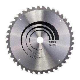   Bosch PRO Wood körfűrészlap, 305x2,5x30 mm 40 fog, kemény fa, rétegelt lemez, forgácslap