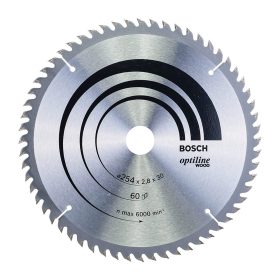   Bosch PRO Wood körfűrészlap, 254x2,8x30 mm 60 fog, kemény fa, rétegelt lemez, forgácslap