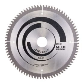   Bosch PRO Multi Material körfűrészlap, 216x2,5x30 mm 80 fog, többféle anyaghoz