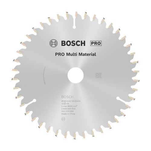 Bosch PRO Multi Material körfűrészlap, 160x2,4x20 mm 42 fog, többféle anyaghoz