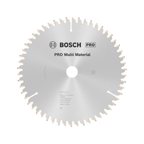 Bosch PRO Multi Material körfűrészlap, 190x2,4x20 mm 54 fog, többféle anyaghoz