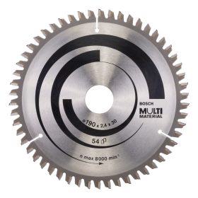   Bosch PRO Multi Material körfűrészlap, 190x2,4x30 mm 54 fog, többféle anyaghoz