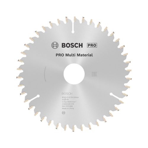 Bosch PRO Multi Material körfűrészlap, 165x2,4x30 mm 42 fog, többféle anyaghoz