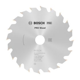   Bosch PRO Wood körfűrészlap, 140x2,4x20 mm 20 fog, kemény fa, rétegelt lemez, forgácslap