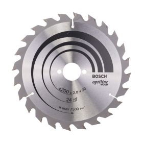   Bosch PRO Wood körfűrészlap, 200x2,8x30 mm 24 fog, kemény fa, rétegelt lemez, forgácslap