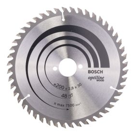   Bosch PRO Wood körfűrészlap, 200x2,8x30 mm 48 fog, kemény fa, rétegelt lemez, forgácslap
