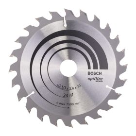   Bosch PRO Wood körfűrészlap, 210x2,8x30 mm 24 fog, kemény fa, rétegelt lemez, forgácslap