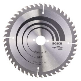   Bosch PRO Wood körfűrészlap, 230x2,8x30 mm 48 fog, kemény fa, rétegelt lemez, forgácslap