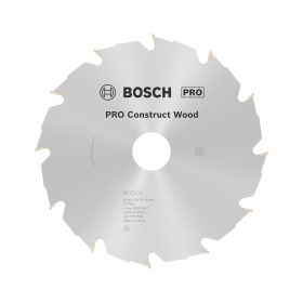   Bosch PRO Construct Wood körfűrészlap, 180x2,6x30 mm 12 fog, építőipari és szennyezett fához