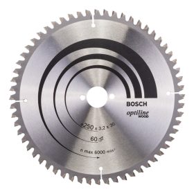   Bosch PRO Wood körfűrészlap, 250x3,2x30 mm 60 fog, kemény fa, rétegelt lemez, forgácslap
