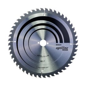   Bosch PRO Wood körfűrészlap, 315x3,2x30 mm 48 fog, kemény fa, rétegelt lemez, forgácslap