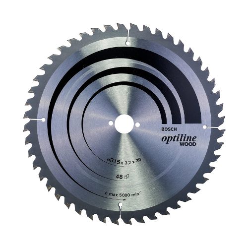 Bosch PRO Wood körfűrészlap, 315x3,2x30 mm 48 fog, kemény fa, rétegelt lemez, forgácslap