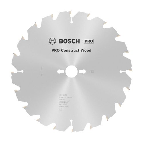 Bosch PRO Construct Wood körfűrészlap, 300x3,2x30 mm 20 fog, építőipari és szennyezett fához