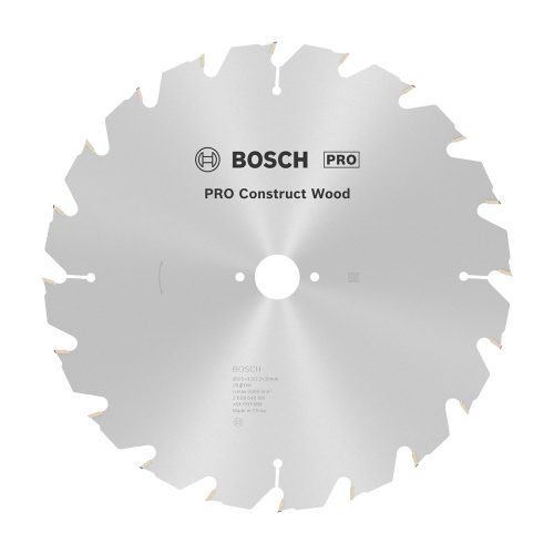 Bosch PRO Construct Wood körfűrészlap, 315x3,2x30 mm 20 fog, építőipari és szennyezett fához